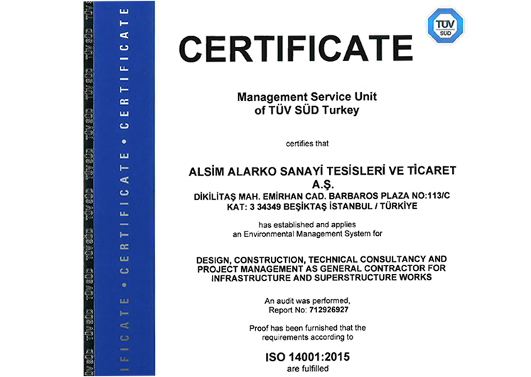 ISO 14001 Environment Management